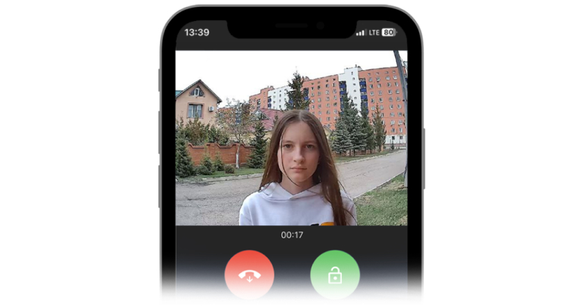 Интерфейс приложения умного домофона